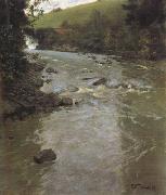 Frits Thaulow The Lysaker River in Summer (nn02) Sweden oil painting artist
